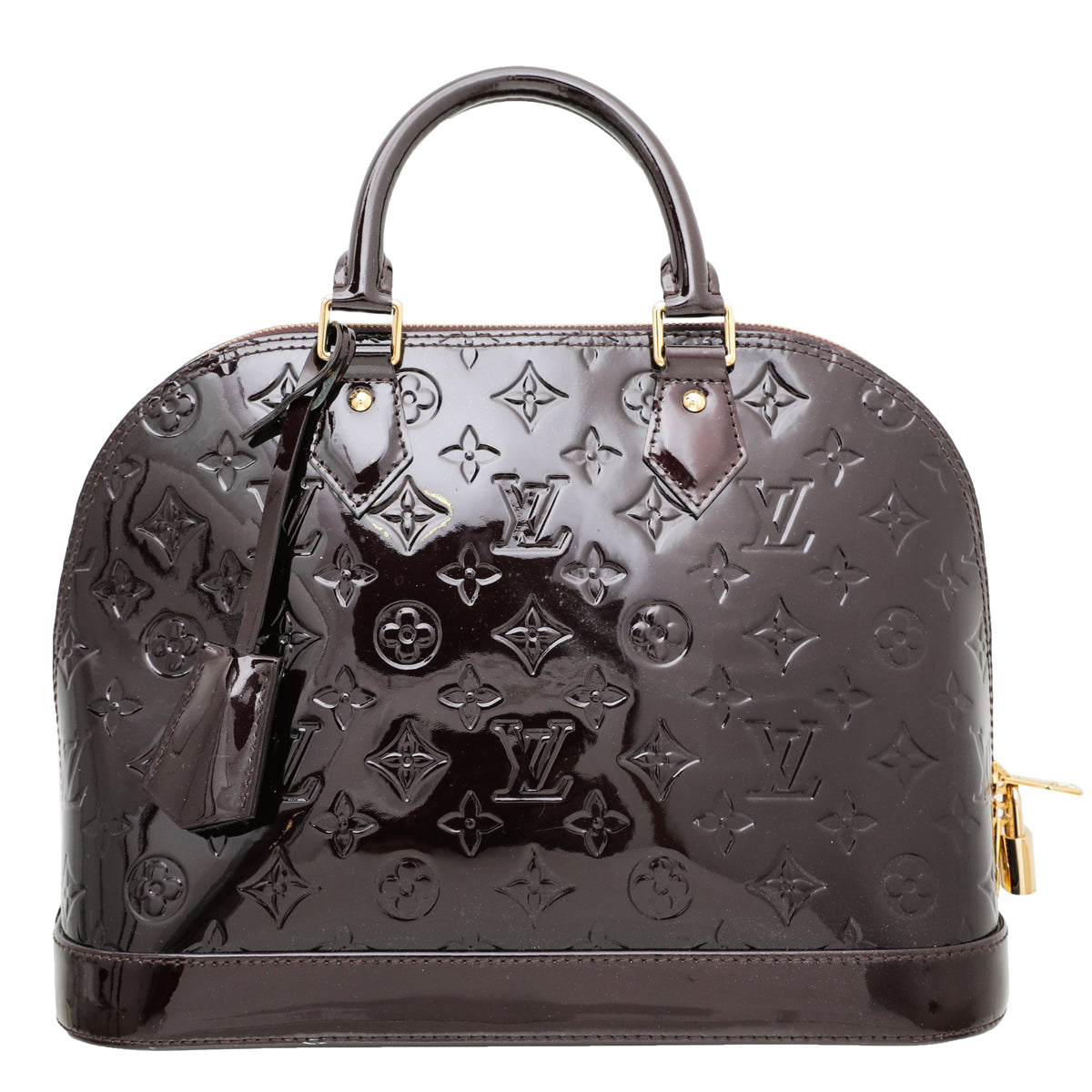 Louis Vuitton Amarante Monogram Vernis Alma PM Bag-Louis Vuitton-THE CLOSET
