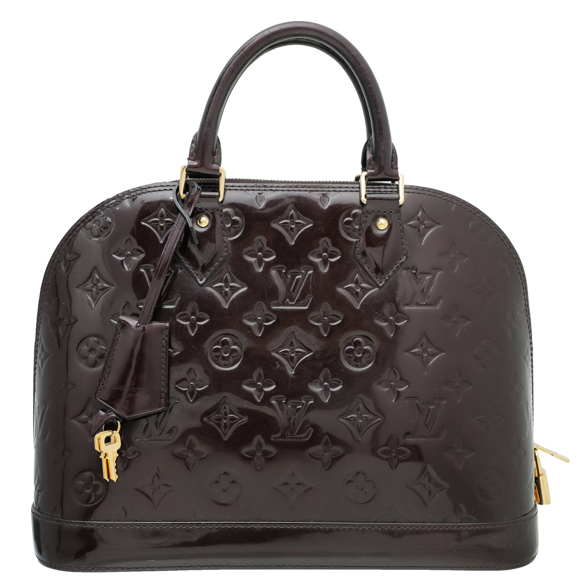 Louis Vuitton Amarante Monogram Vernis Alma PM Bag-Louis Vuitton-THE CLOSET
