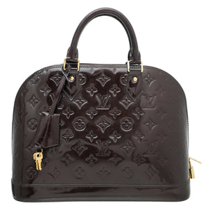 Louis Vuitton Amarante Monogram Vernis Alma PM Bag