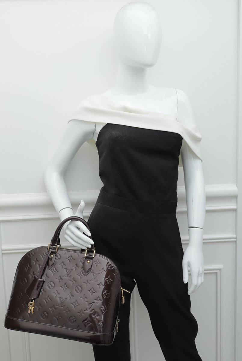 Louis Vuitton Monogram Vernis Alma PM - Neutrals Handle Bags