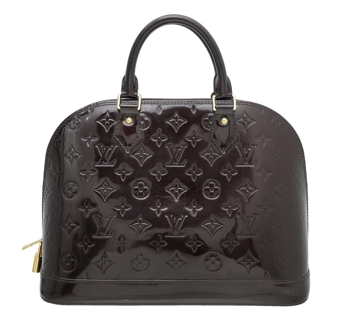 Louis Vuitton Amarante Monogram Vernis Alma PM Bag-Louis Vuitton-THE CLOSET
