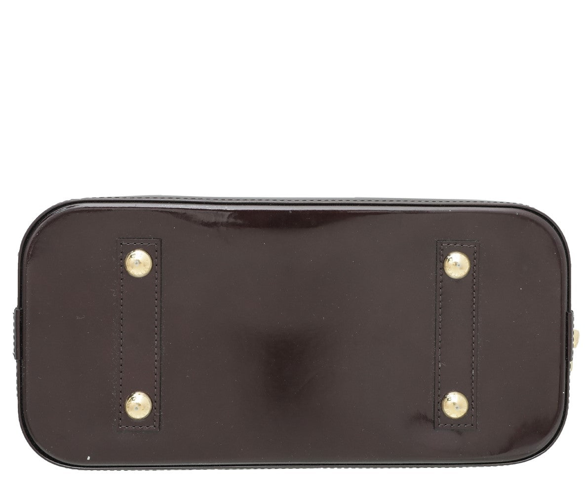 Louis Vuitton Amarante Monogram Vernis Alma PM Bag-Louis Vuitton-THE CLOSET