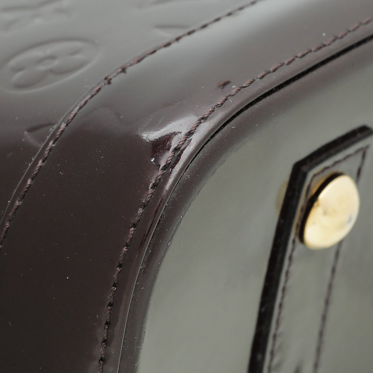 Louis Vuitton Amarante Monogram Vernis Alma PM Bag-Louis Vuitton-THE CLOSET