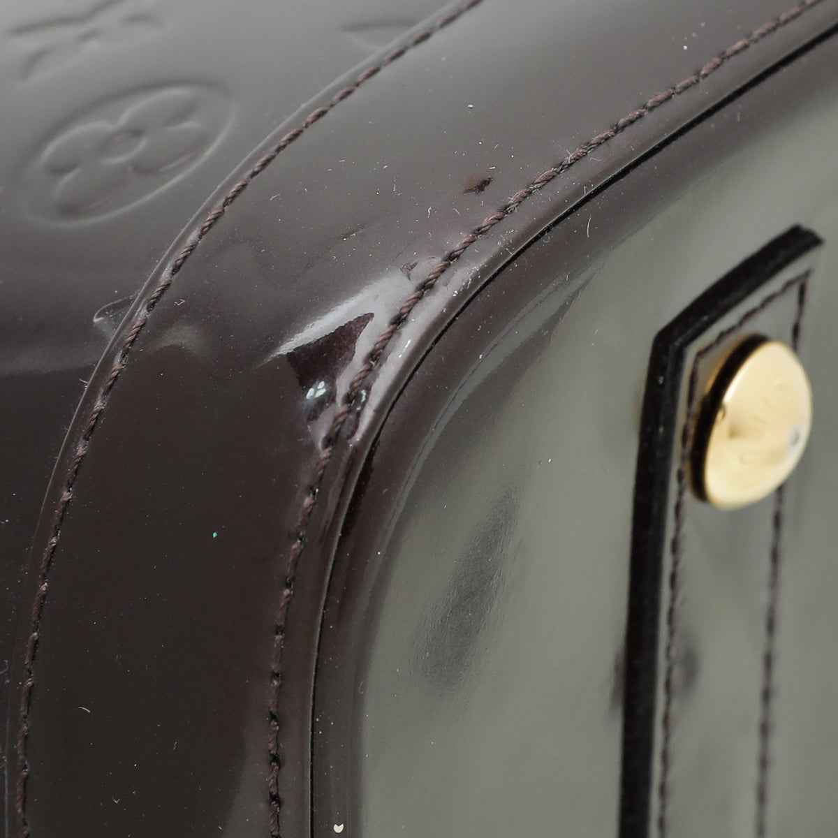 Louis Vuitton Amarante Monogram Vernis Alma PM Bag-Louis Vuitton-THE CLOSET