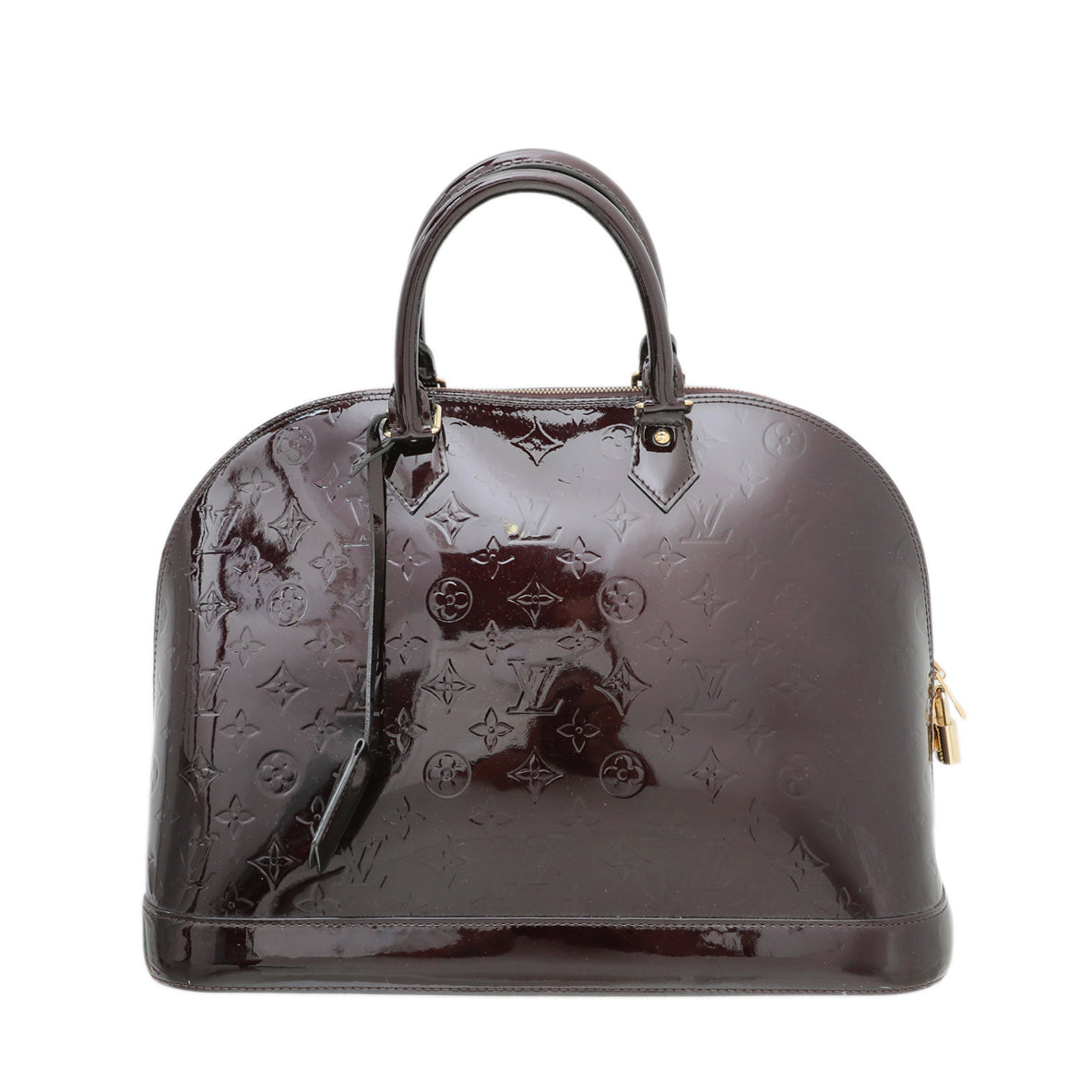 Louis Vuitton Amarante Monogram Vernis Alma GM Bag-Louis Vuitton-THE CLOSET