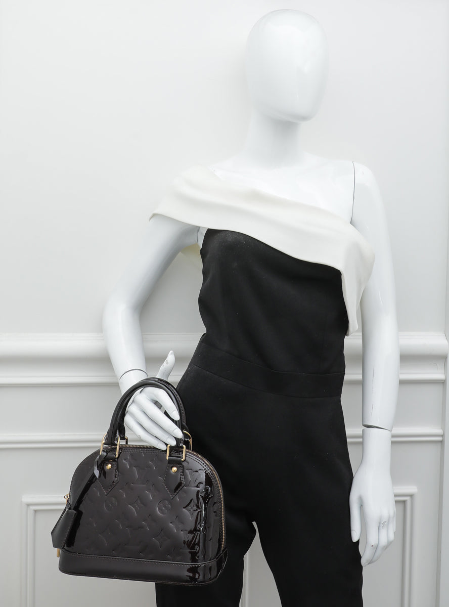Louis Vuitton Amarante Monogram Vernis Alma BB Bag-Louis Vuitton-THE CLOSET