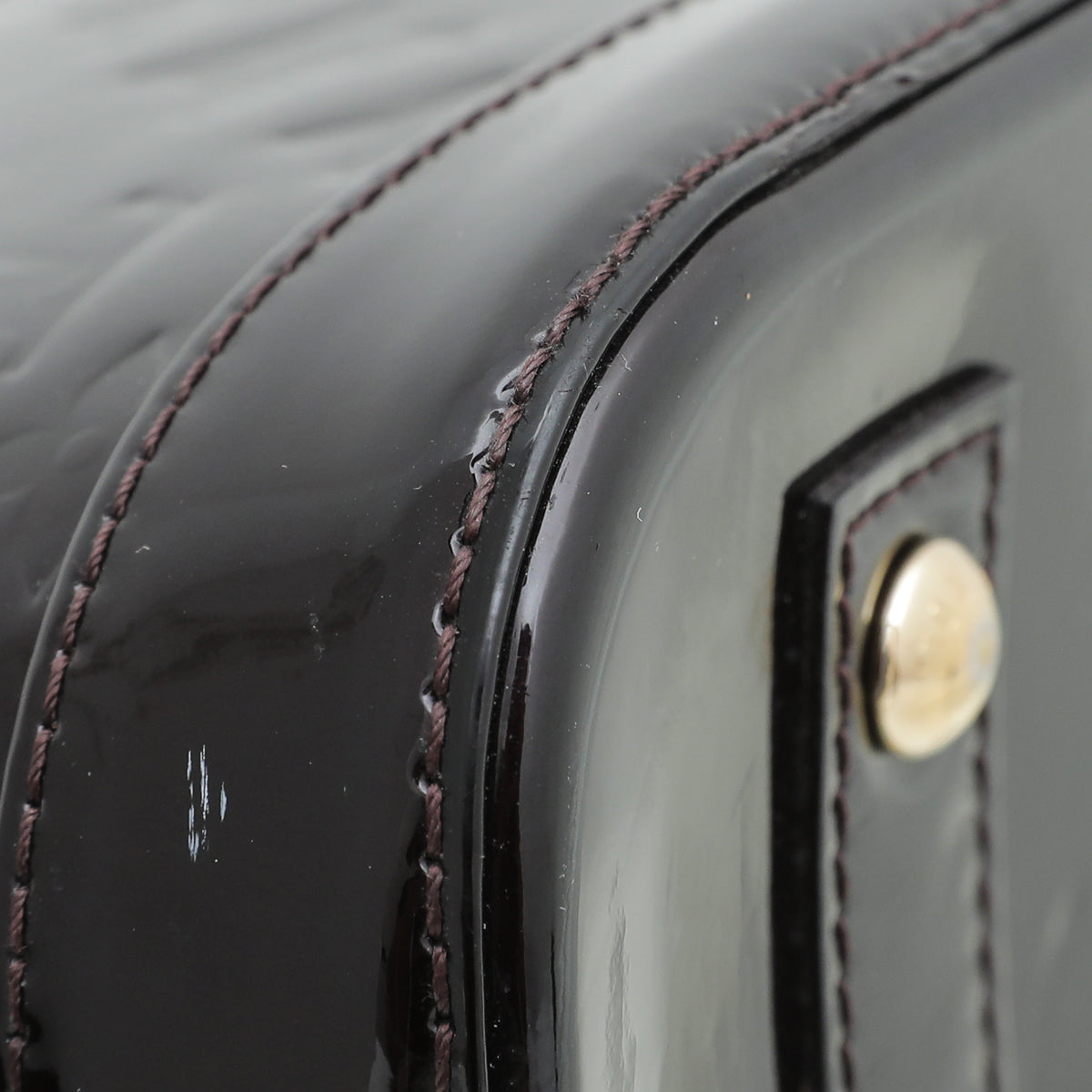 Louis Vuitton Amarante Monogram Vernis Alma BB Bag-Louis Vuitton-THE CLOSET