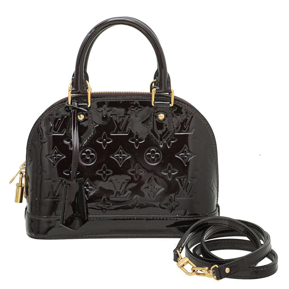 Louis Vuitton Amarante Monogram Vernis Alma BB Bag-Louis Vuitton-THE CLOSET