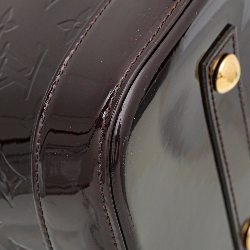 Louis Vuitton Amarante Monogram Vernis Alma GM Bag-Louis Vuitton-THE CLOSET