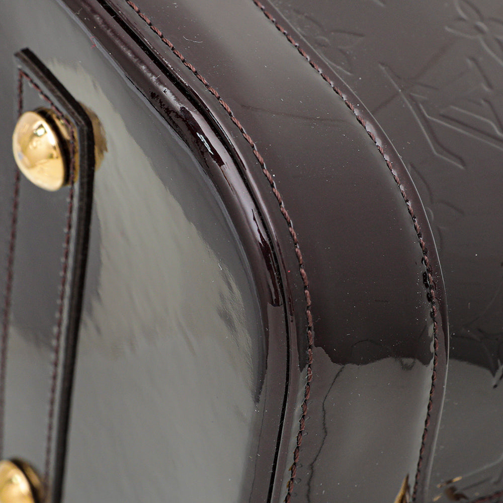 Louis Vuitton Amarante Monogram Vernis Alma GM Bag-Louis Vuitton-THE CLOSET