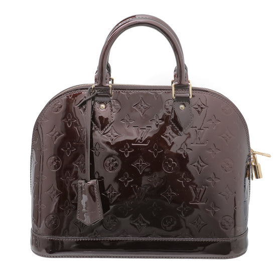 Louis Vuitton Amarante Monogram Vernis Alma PM Bag