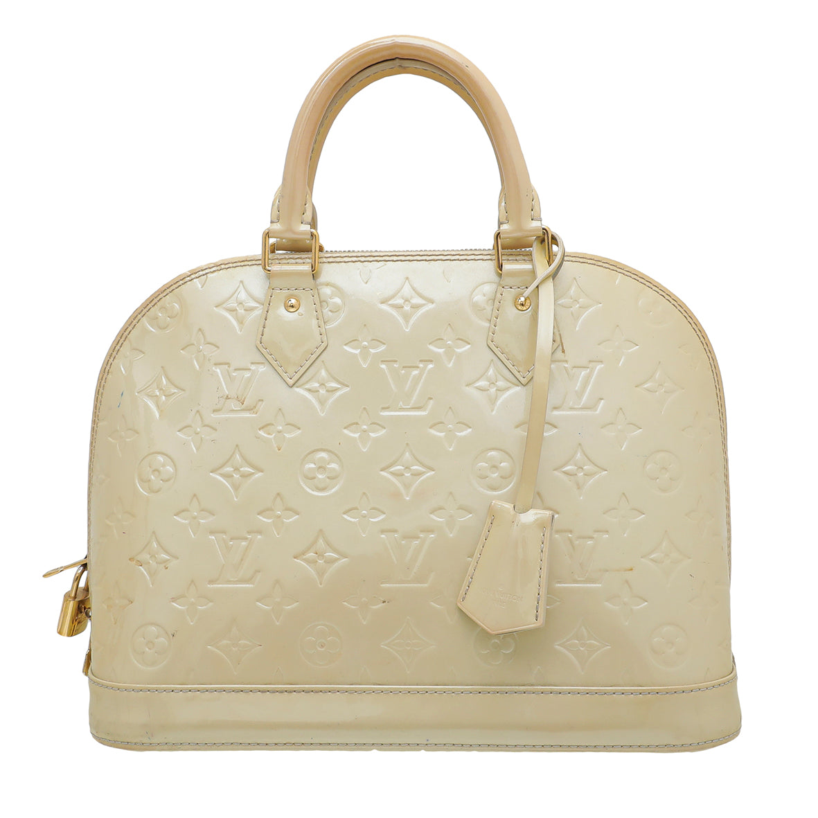 Louis Vuitton Perle Monogram Vernis Alma PM Bag – The Closet
