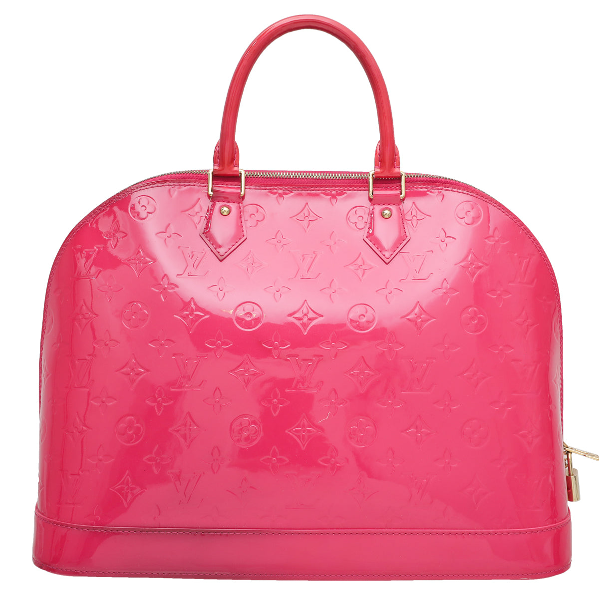 Louis Vuitton Rose Pop Monogram Vernis Alma GM Bag-Louis Vuitton-THE CLOSET