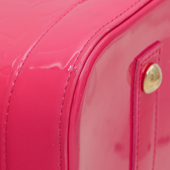Louis Vuitton Hot Pink Monogram Vernis Rose Pop Reade Tote PM