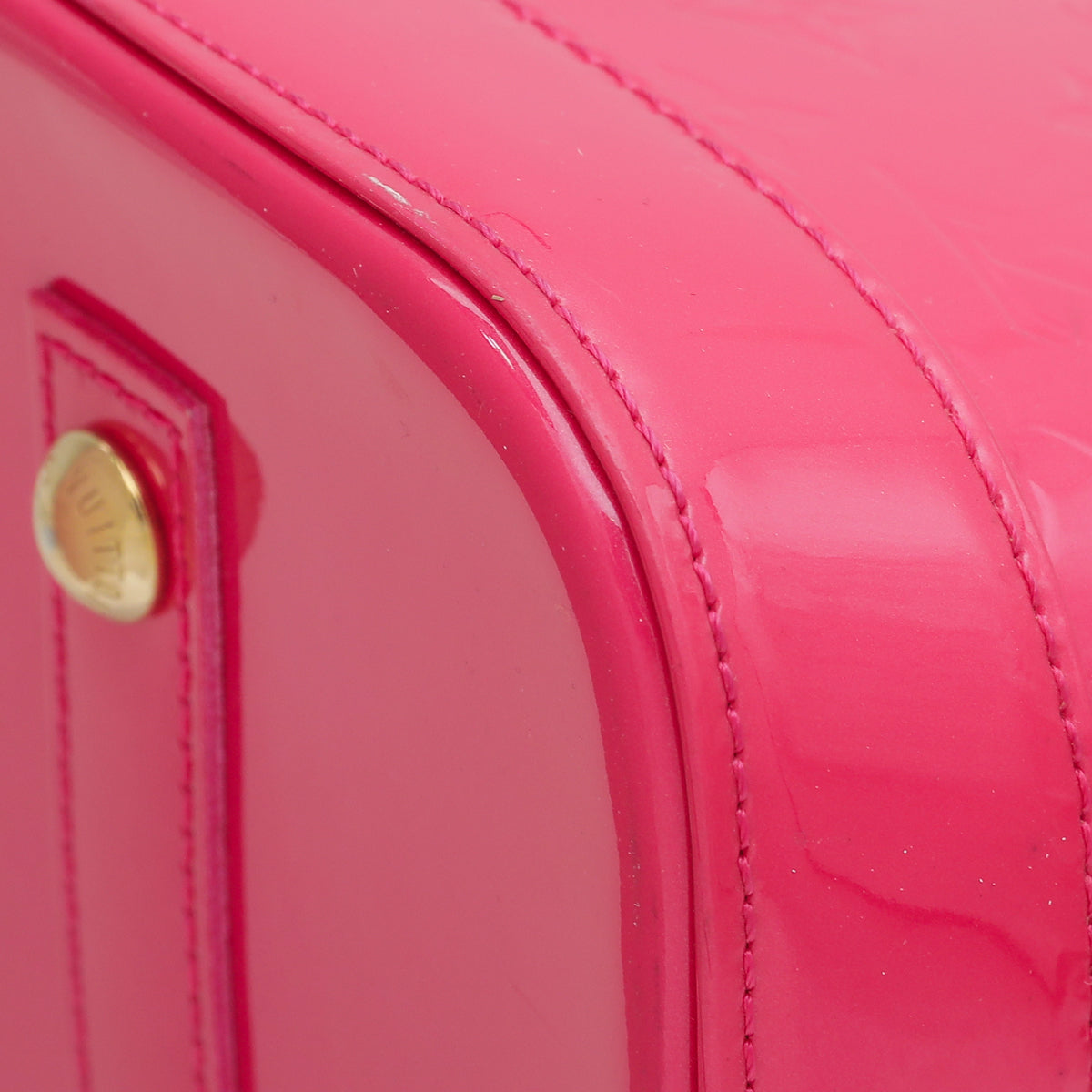 Louis Vuitton Rose Pop Monogram Vernis Alma GM Bag-Louis Vuitton-THE CLOSET