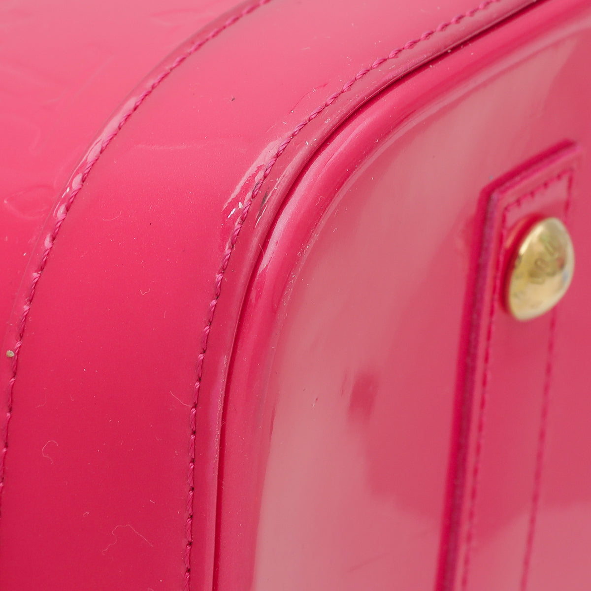 Louis Vuitton Rose Pop Monogram Vernis Alma GM Bag-Louis Vuitton-THE CLOSET