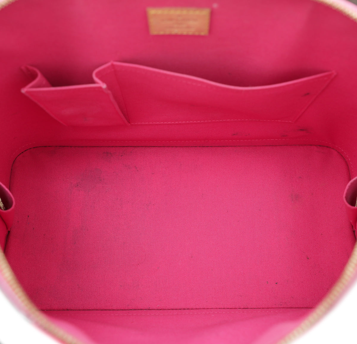 Louis Vuitton Rose Pop Monogram Vernis Alma GM Bag-Louis Vuitton-THE CLOSET