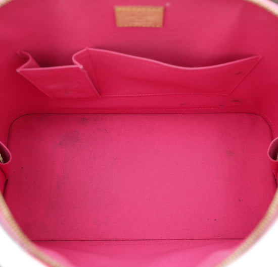 Louis Vuitton Alma Rose Pop Monogram Vernis Gm 3lt922 Pink Patent