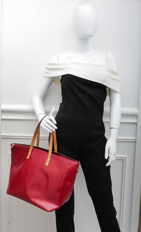 Sell Louis Vuitton Monogram Vernis Bellevue GM Bag - Red