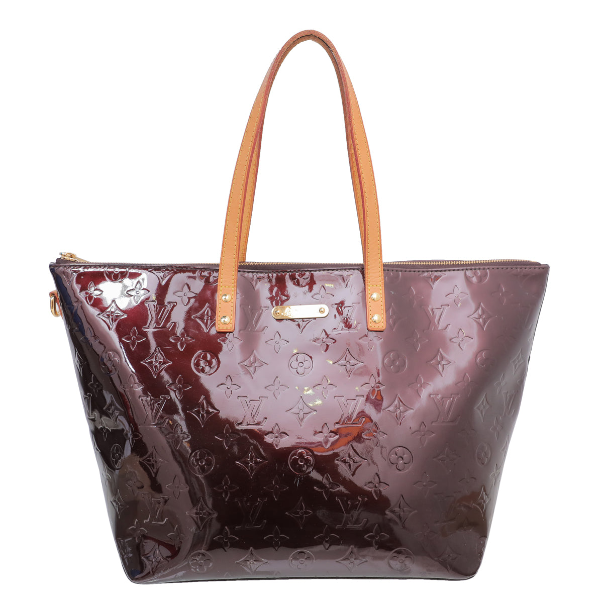 Shop for Louis Vuitton Amarante Vernis Leather Bellevue GM Bag
