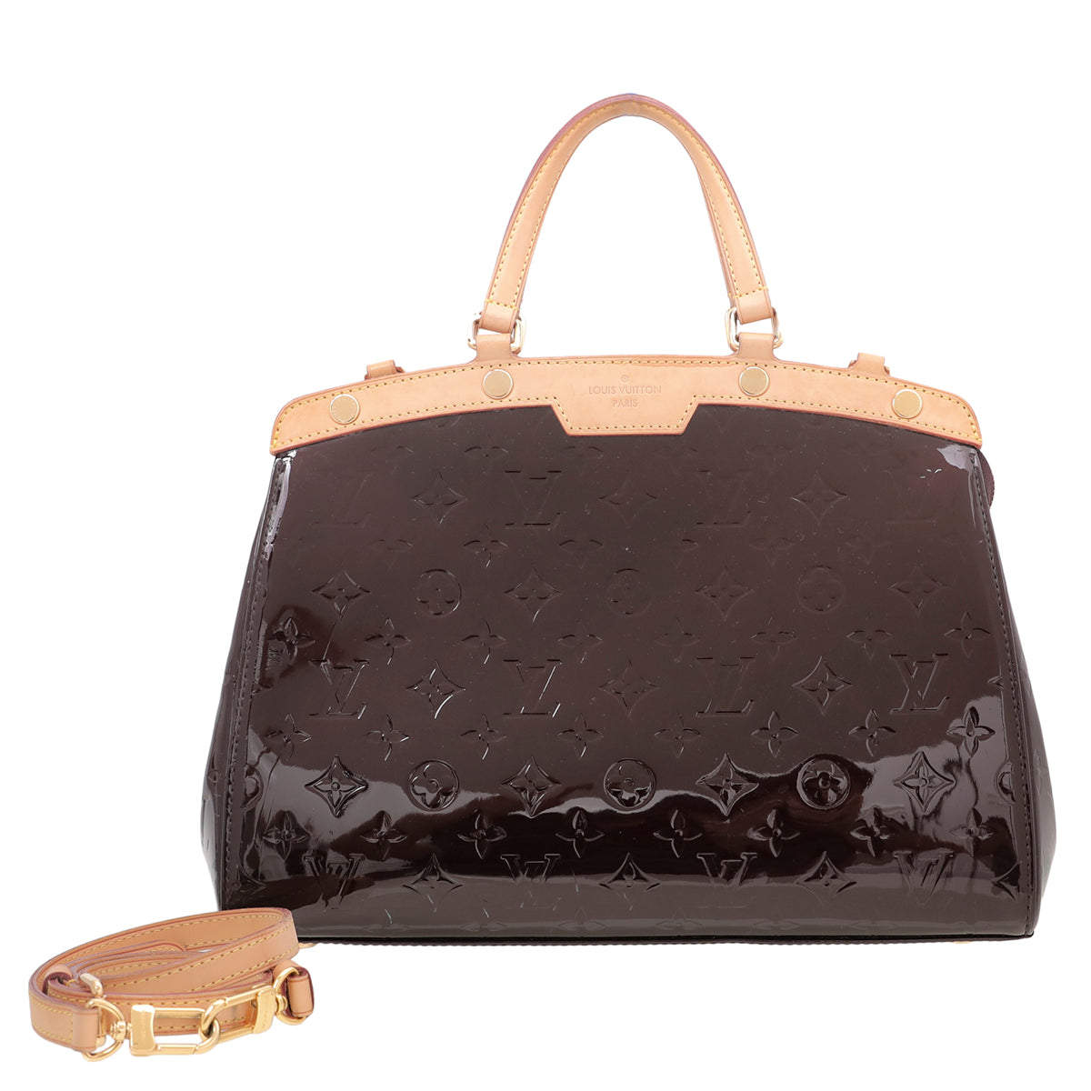 Louis Vuitton Amarante Monogram Vernis Brea Bag-Louis Vuitton-THE CLOSET