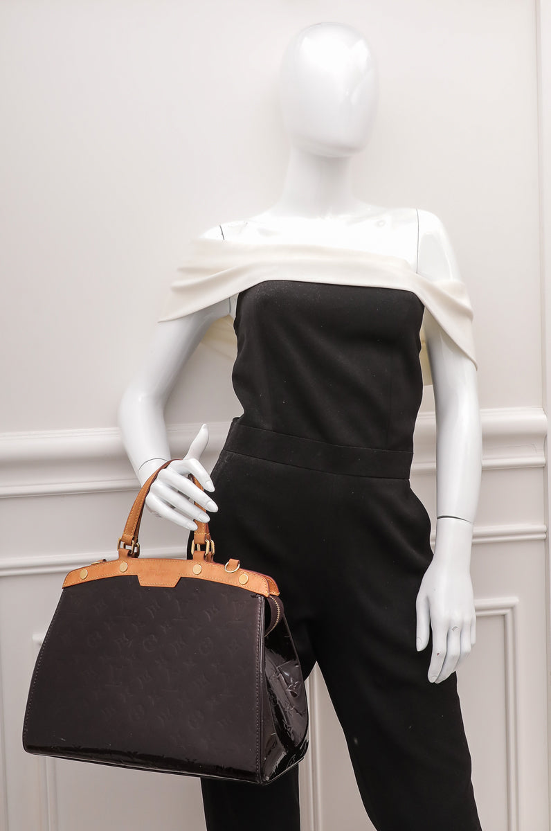 Louis Vuitton Amarente Monogram Vernis Brea Bag