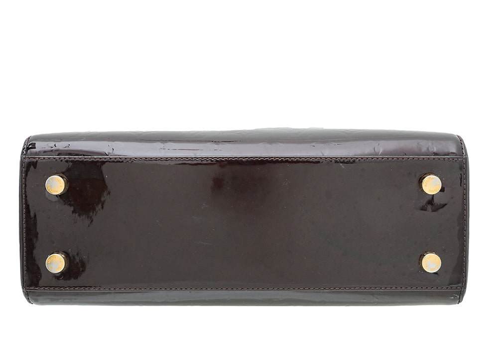 Louis Vuitton Amarante Monogram Vernis Brea MM Bag-Louis Vuitton-THE CLOSET