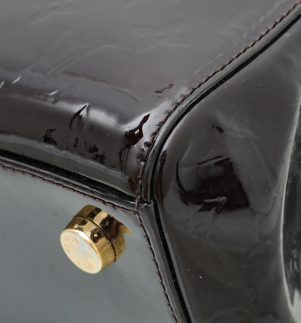 Louis Vuitton Amarante Monogram Vernis Brea MM Bag-Louis Vuitton-THE CLOSET