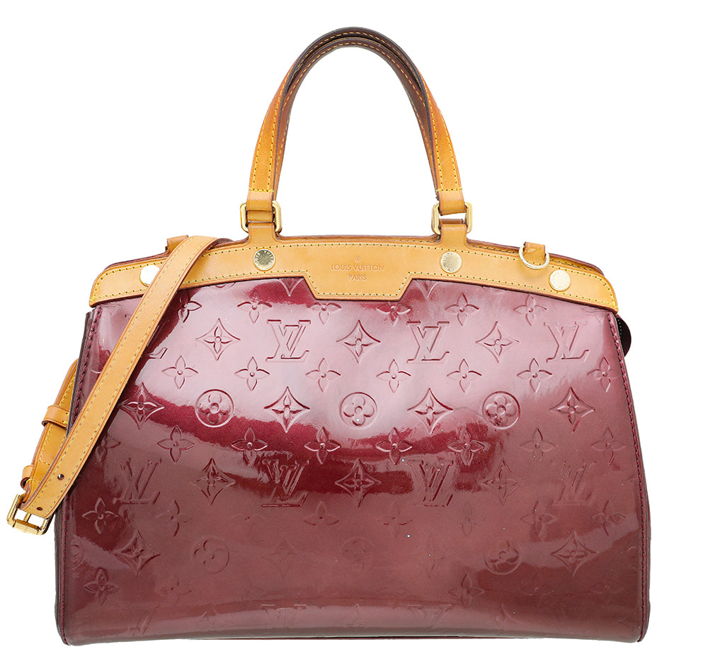 Louis Vuitton Rouge Fauviste Monogram Vernis Brea MM Bag-Louis Vuitton-THE CLOSET