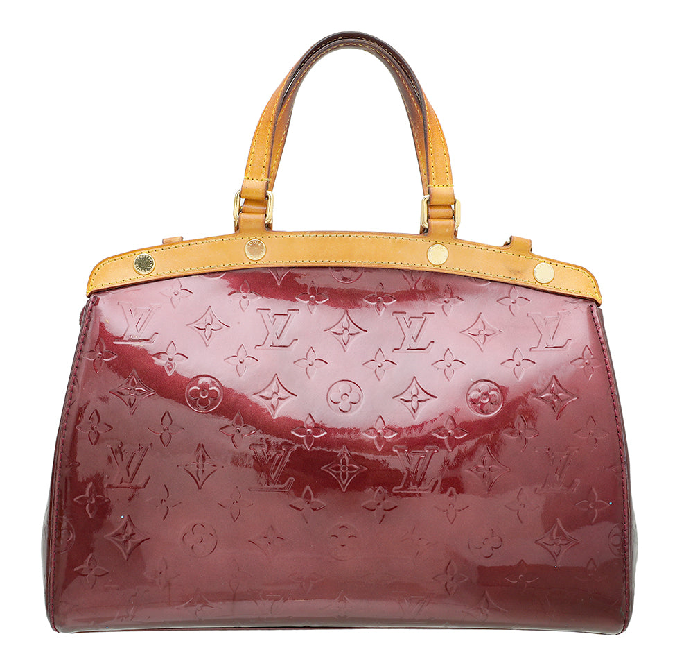 Louis Vuitton Rouge Fauviste Monogram Vernis Brea MM Bag-Louis Vuitton-THE CLOSET