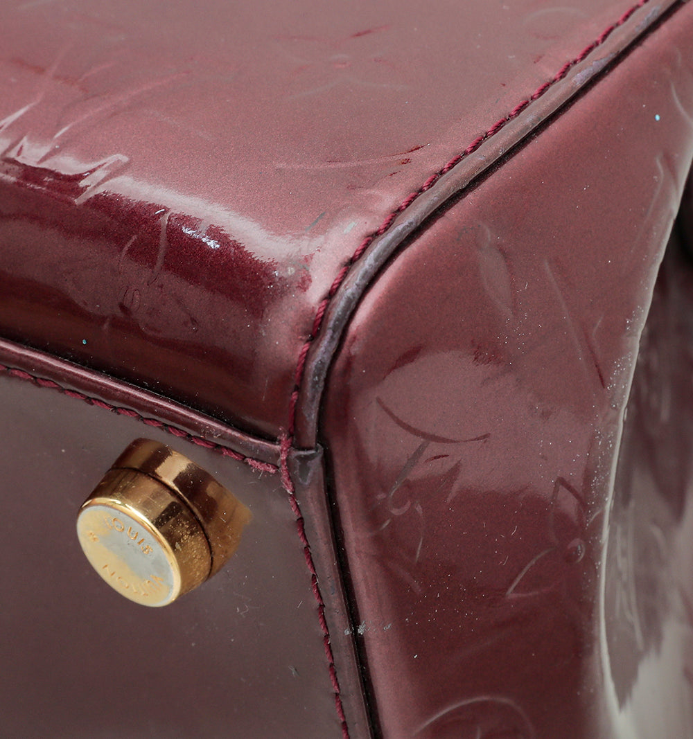 Louis Vuitton Rouge Fauviste Monogram Vernis Brea MM Bag-Louis Vuitton-THE CLOSET