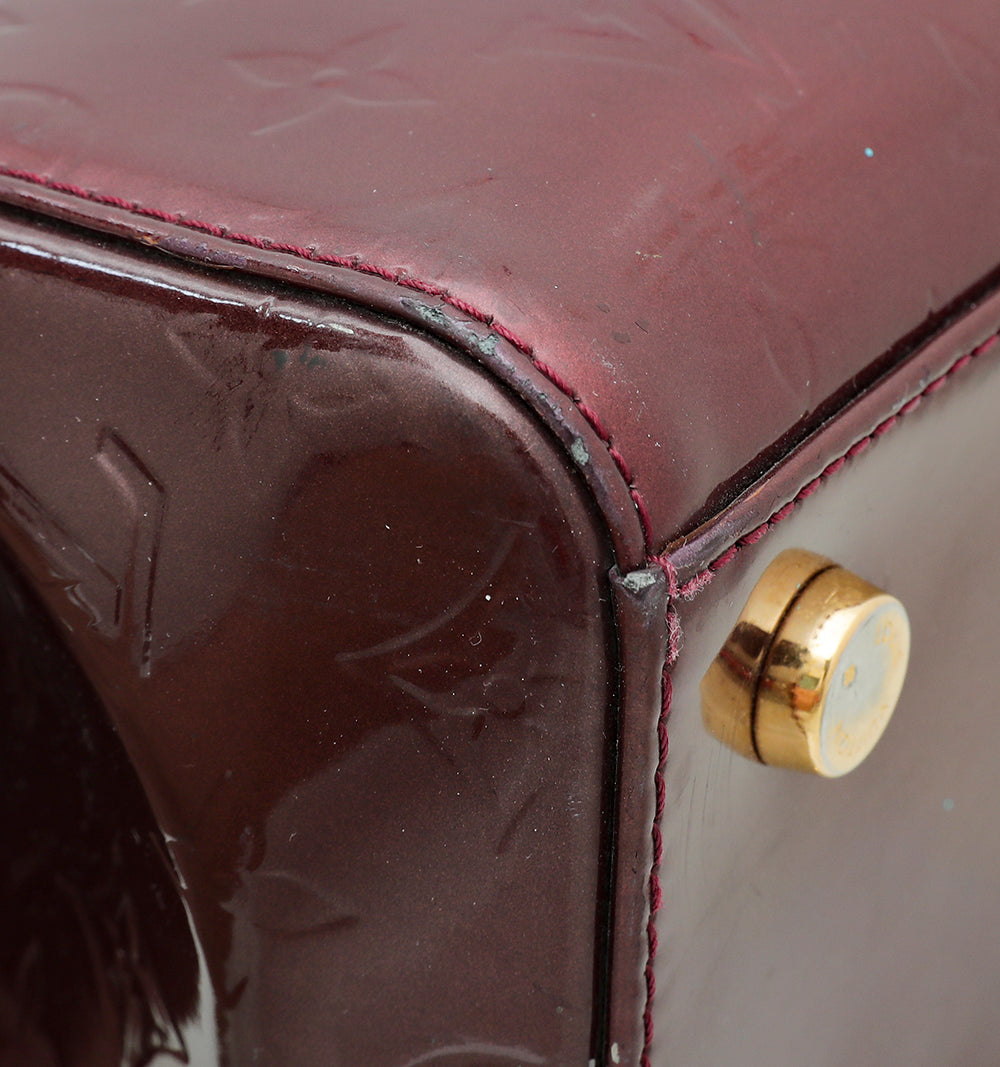 Louis Vuitton Rouge Fauviste Monogram Vernis Brea MM Bag-Louis Vuitton-THE CLOSET