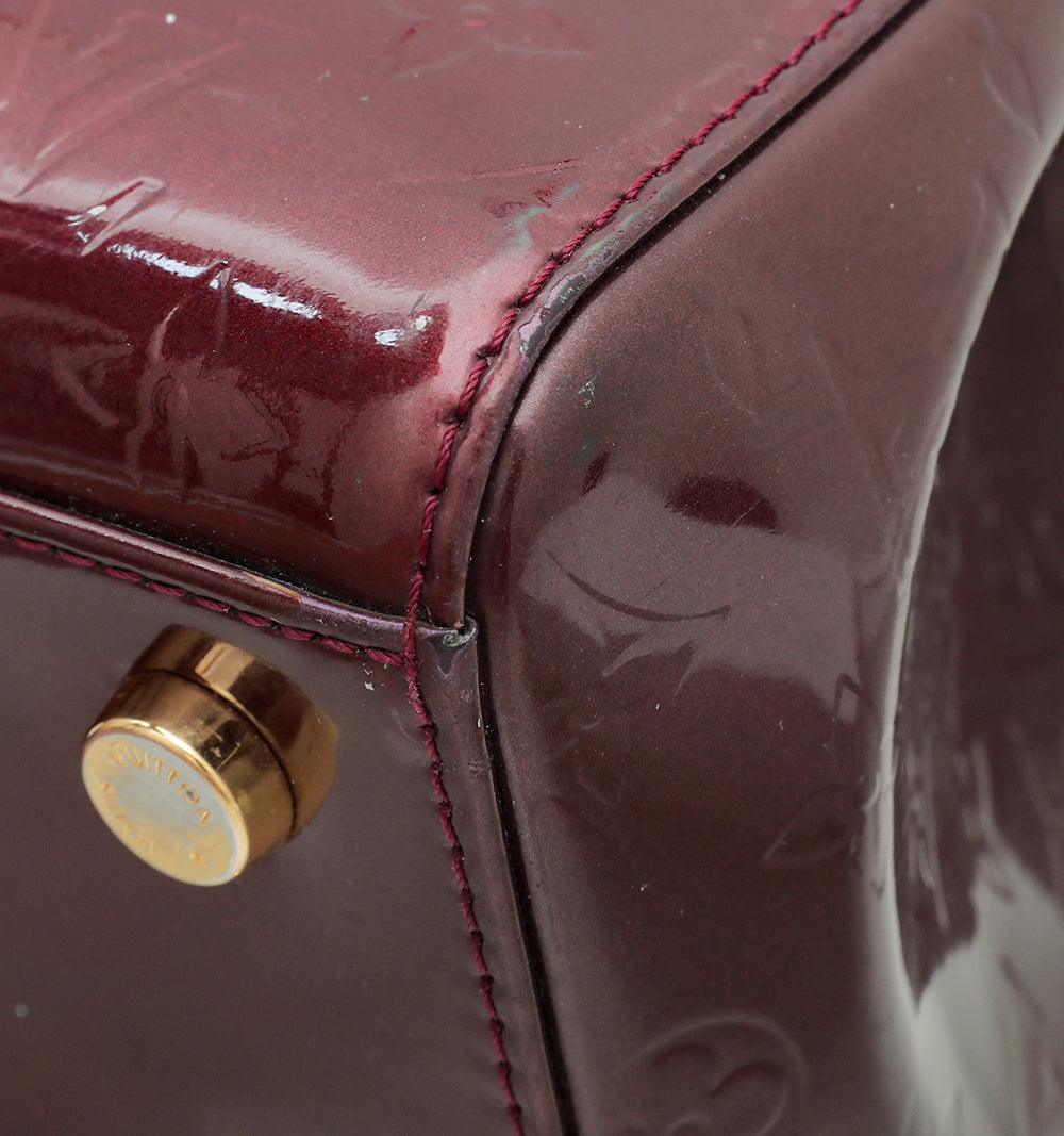 Louis Vuitton Rouge Fauviste Monogram Vernis Brea MM Bag-Louis Vuitton-THE CLOSET