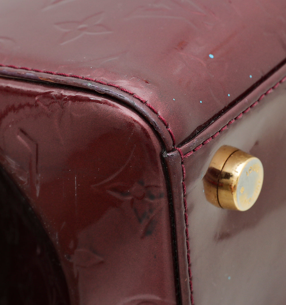 Louis Vuitton Rouge Fauviste Monogram Vernis Brea MM Bag-Louis Vuitton-THE CLOSET