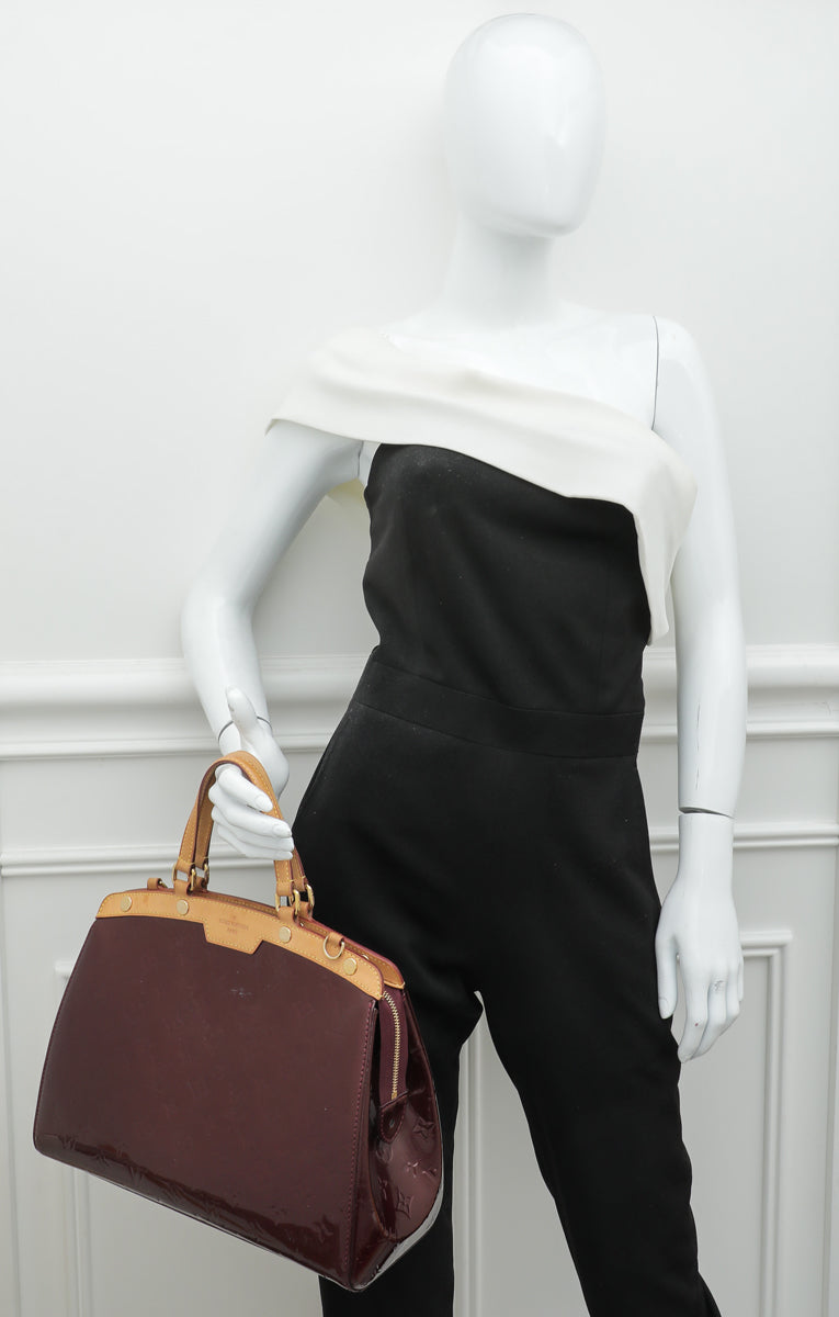 Louis Vuitton Amarante Monogram Vernis Brea GM Bag - Farfetch
