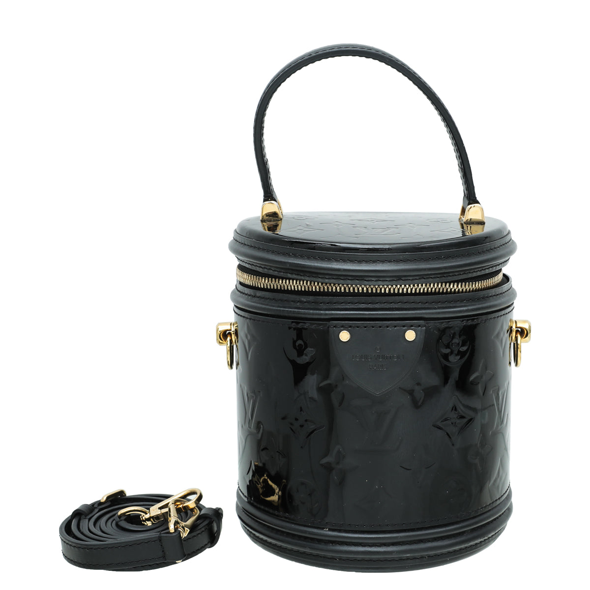Louis Vuitton Noir Monogram Vernis Cannes Bag-Louis Vuitton-THE CLOSET