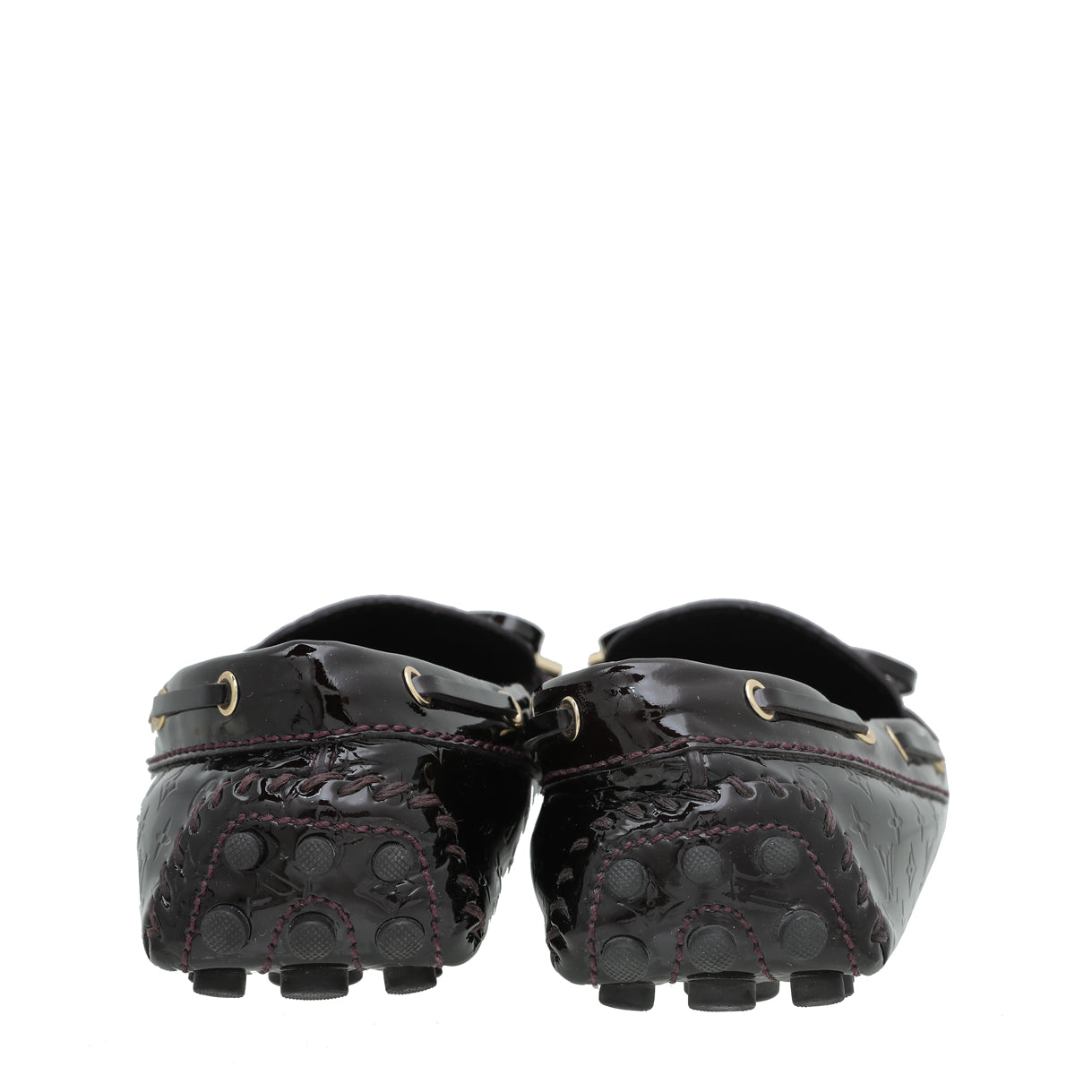 Louis Vuitton Amarante Monogram Vernis Gloria Loafers 39-Louis Vuitton-THE CLOSET