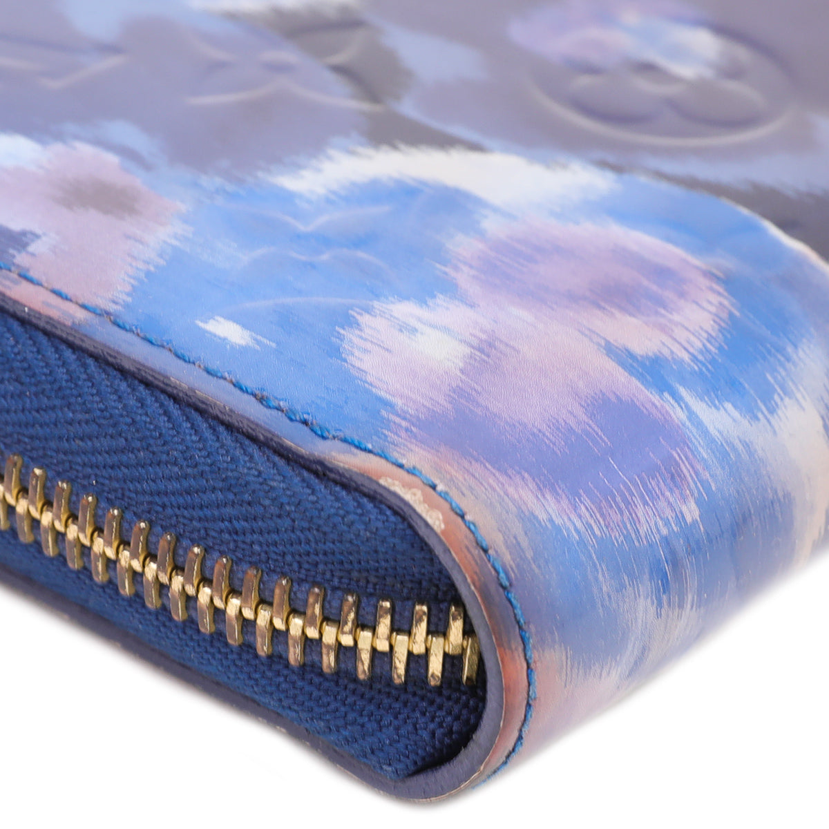 Louis Vuitton Grand Bleu Monogram Ikat Zippy Wallet – The Closet