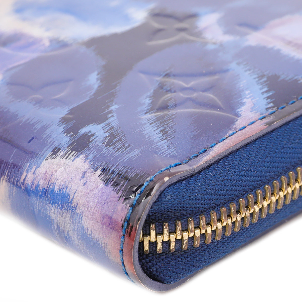 Louis Vuitton Grand Bleu Monogram Ikat Zippy Wallet