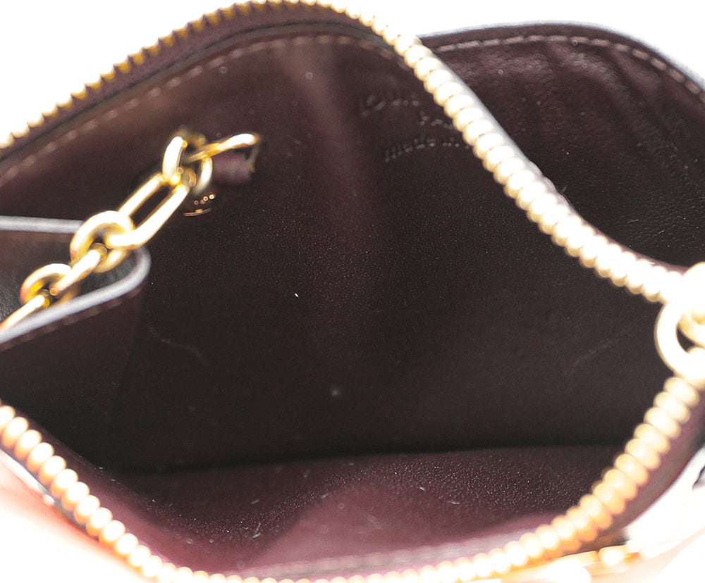 Louis Vuitton Amarante Monogram Vernis Key Pouch-Louis Vuitton-THE CLOSET