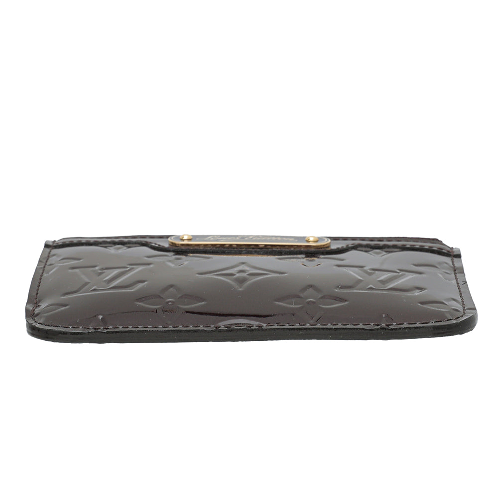 Louis Vuitton Amarante Monogram Vernis Key Pouch-Louis Vuitton-THE CLOSET