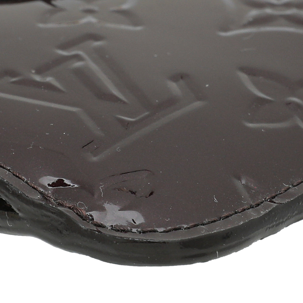 Louis Vuitton Amarante Monogram Vernis Key Pouch-Louis Vuitton-THE CLOSET