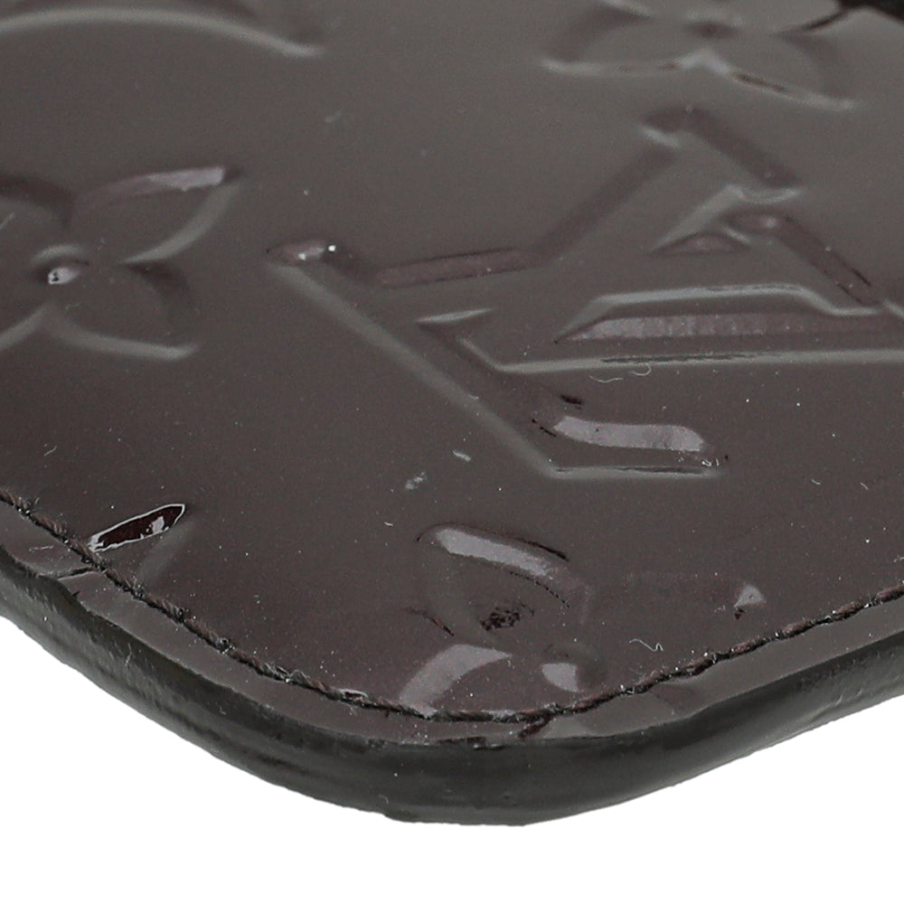 Louis Vuitton Amarante Monogram Vernis Key Pouch-Louis Vuitton-THE CLOSET