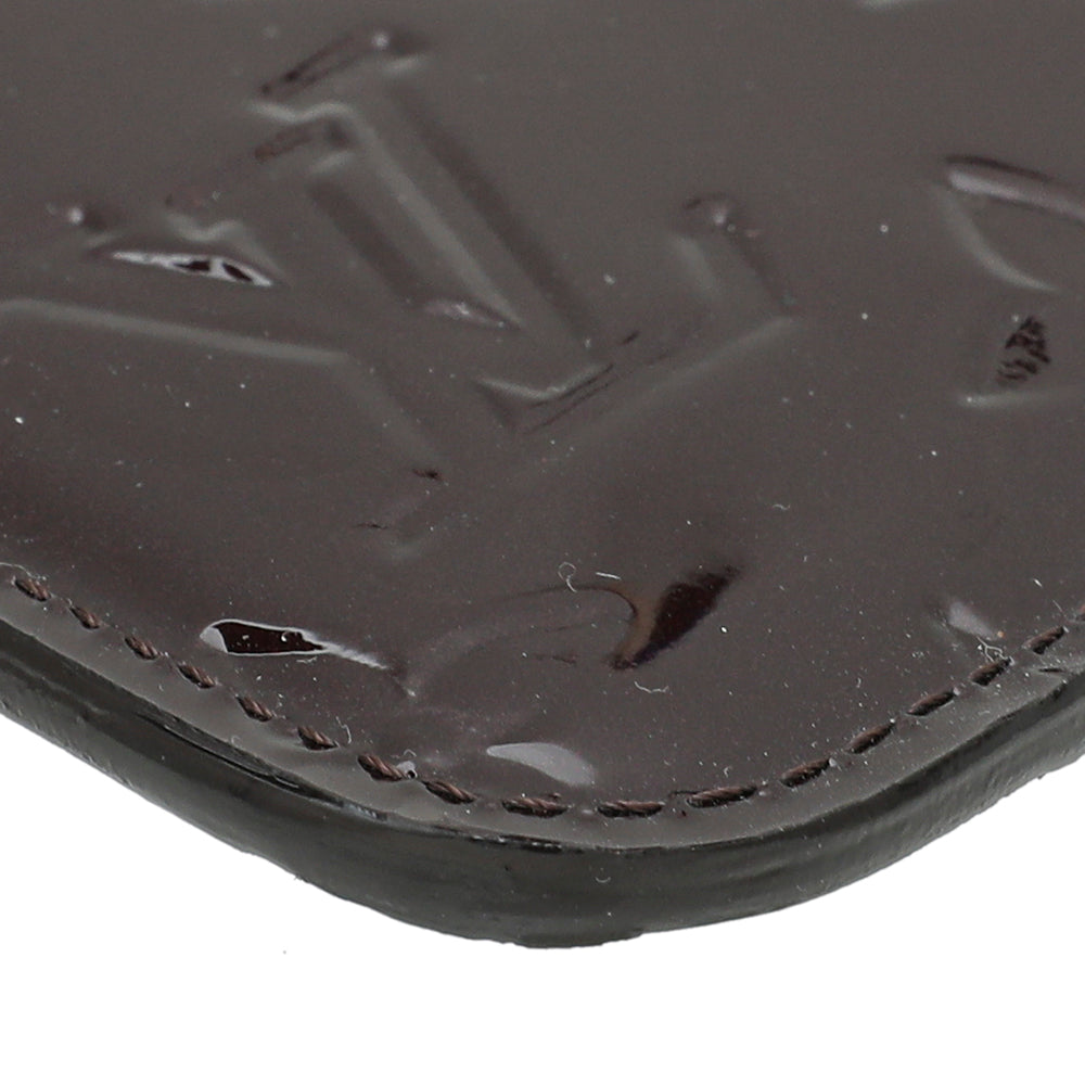 Louis Vuitton Amarante Monogram Vernis Key Pouch-Louis Vuitton-THE CLOSET