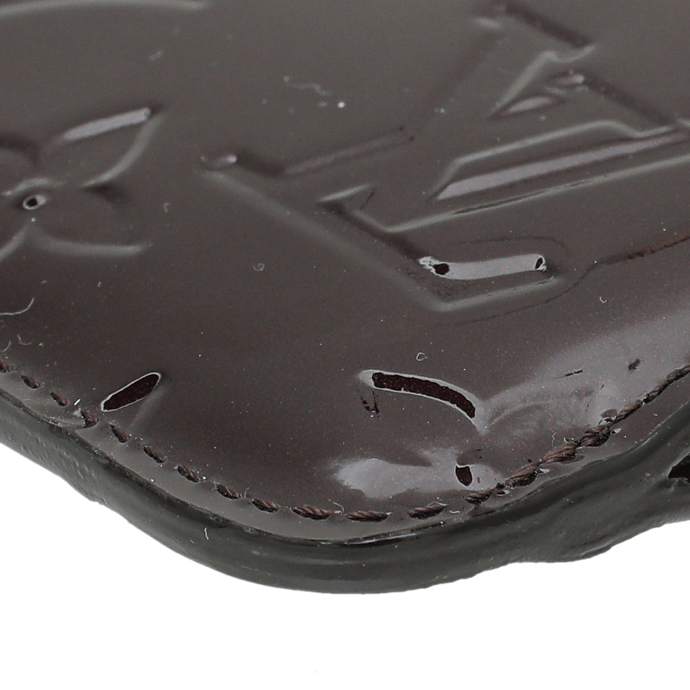 Louis Vuitton Amarante Monogram Vernis Key Pouch-Louis Vuitton-THE CLOSET