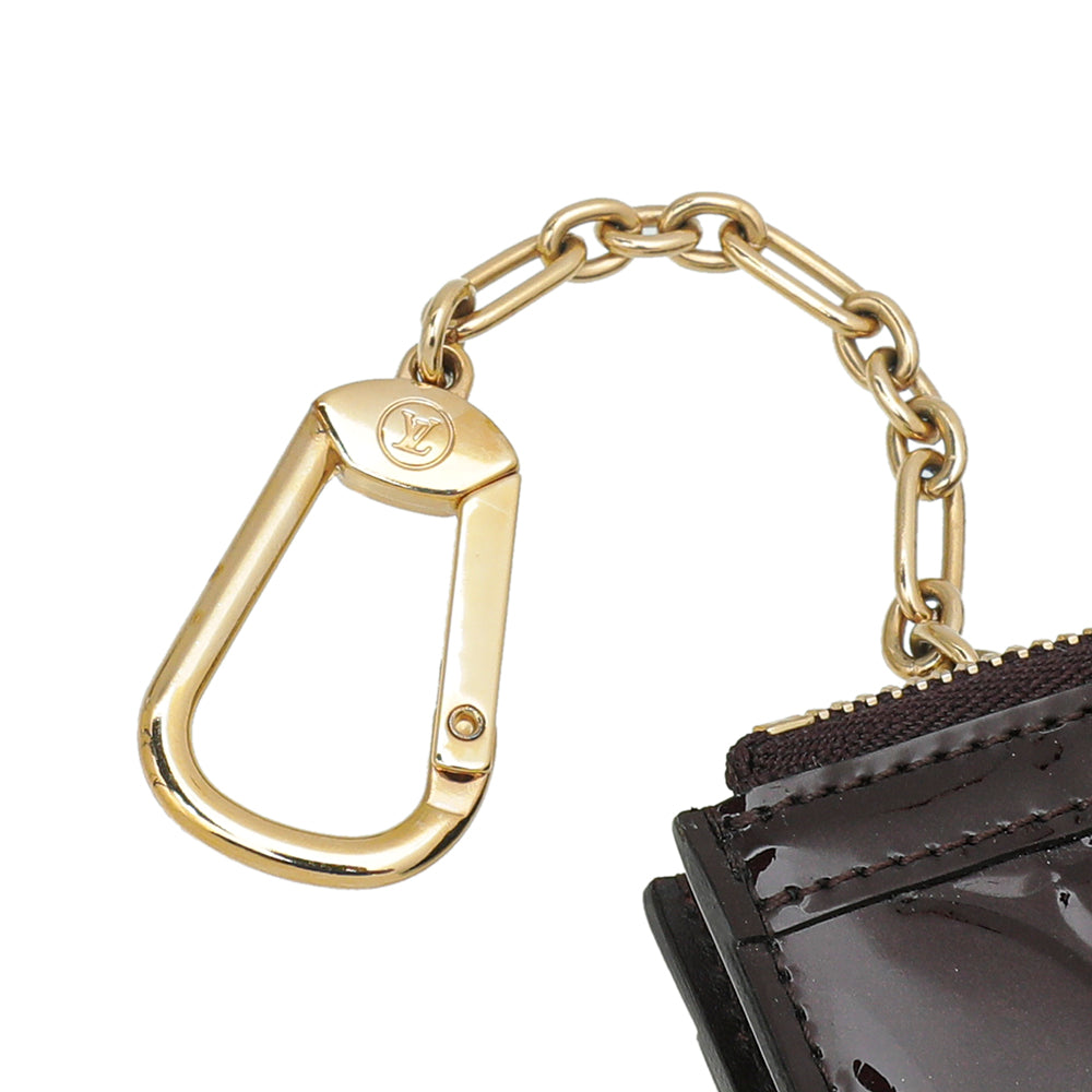Louis Vuitton Amarante Monogram Vernis Key Pouch NM Pochette Cles 66lk825s  For Sale at 1stDibs