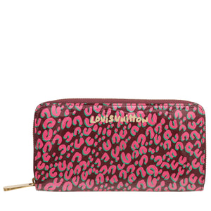 Louis Vuitton Bicolor Monogram Vernis Leopard Zippy Wallet
