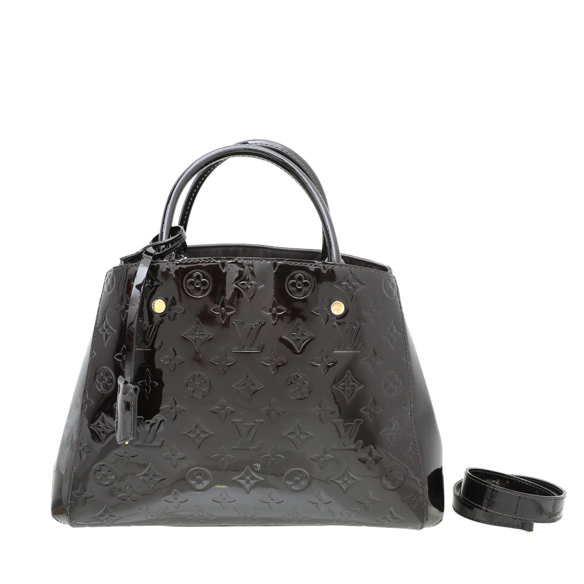Louis Vuitton Amarante Monogram Vernis Montaigne MM bag-Louis Vuitton-THE CLOSET