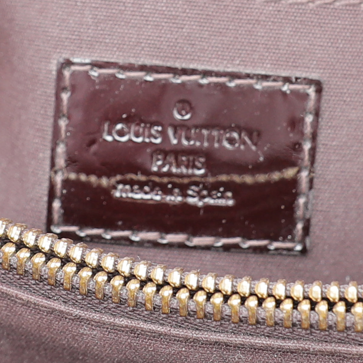Louis Vuitton Montaigne BB in Amarante Monogram Vernis - SOLD