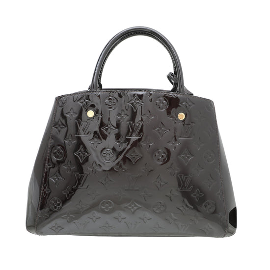 NEW Louis Vuitton Montaigne BB Vernis Monogram Leather Authentic